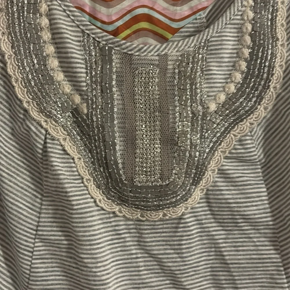 A Common Thread Jeweled Multi Pattern Tank - Picture 3 of 4